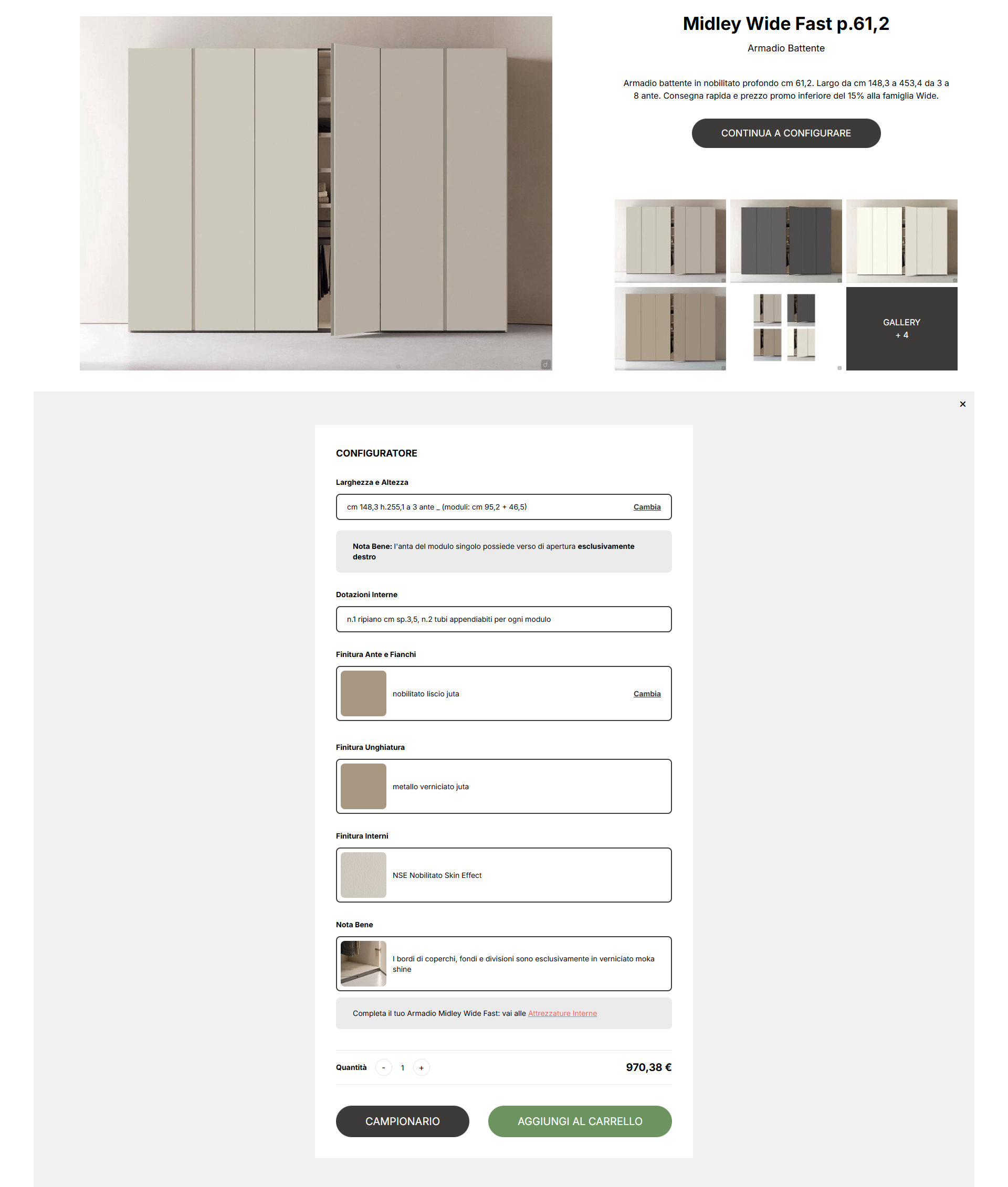 Configuratore Arredamento Online
