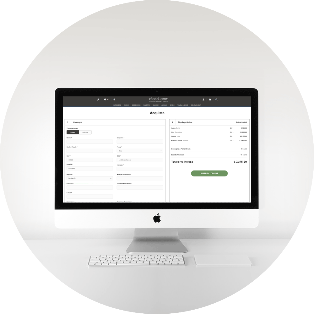 Configuratore per mobili su misura